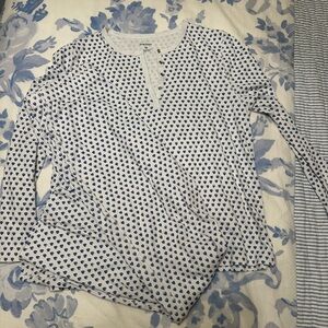 Roller Rabbit White and Blue Heart Pajama Set
